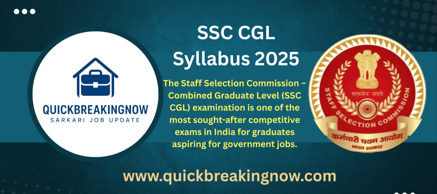 SSC CGL Syllabus 2025: Complete Tier-wise & Subject-wise